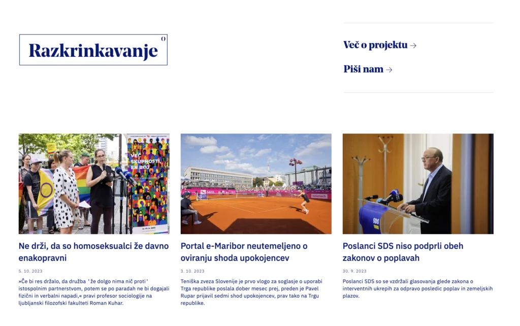 Oštro postal član Evropske mreže za standarde preverjanja dejstev