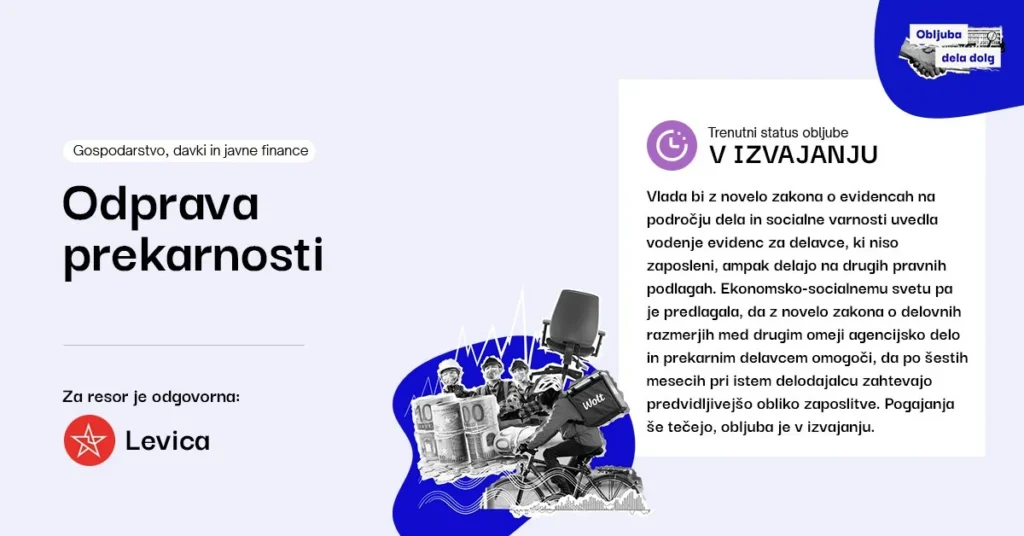 Delodajalci bi evidence morali voditi tudi za prekarce