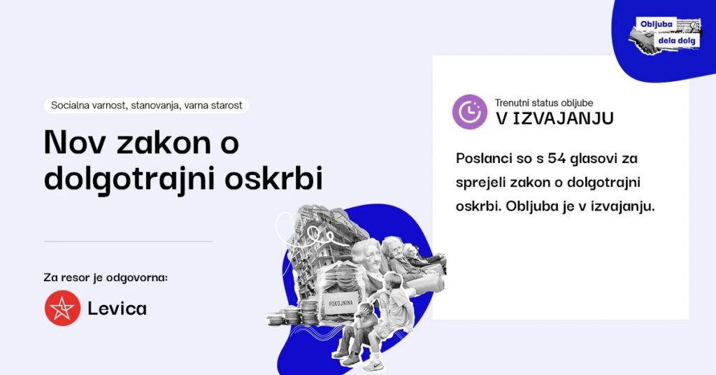Poslanci sprejeli zakon o dolgotrajni oskrbi