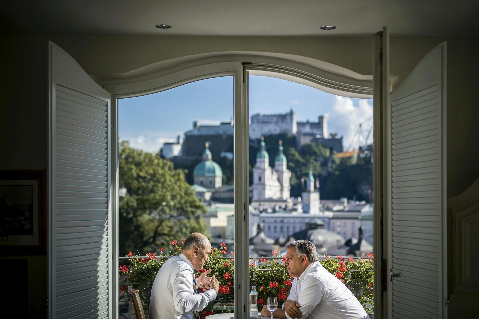 Janez Janša in Viktor Orbán. Foto: MIT, Miniszterelnöki Sajtóiroda / Szecsõdi Balázs