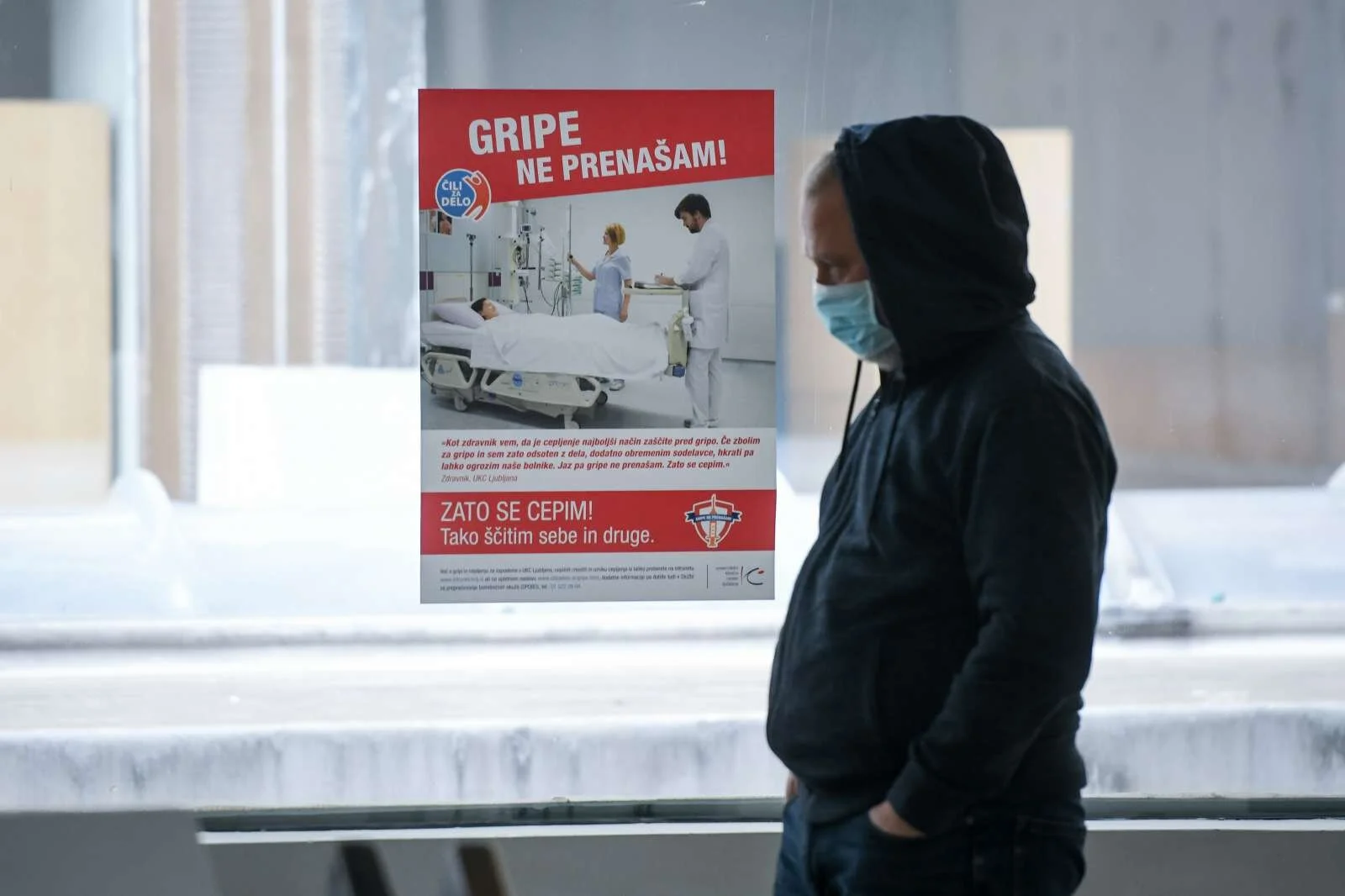 Ne v ljubljanskem ne mariborskem kliničnem centru, prav tako ne v celjski bolnišnici za zdaj nimajo pacienta, okuženega s koronavirusom. Foto: Nebojša Tejić/STA