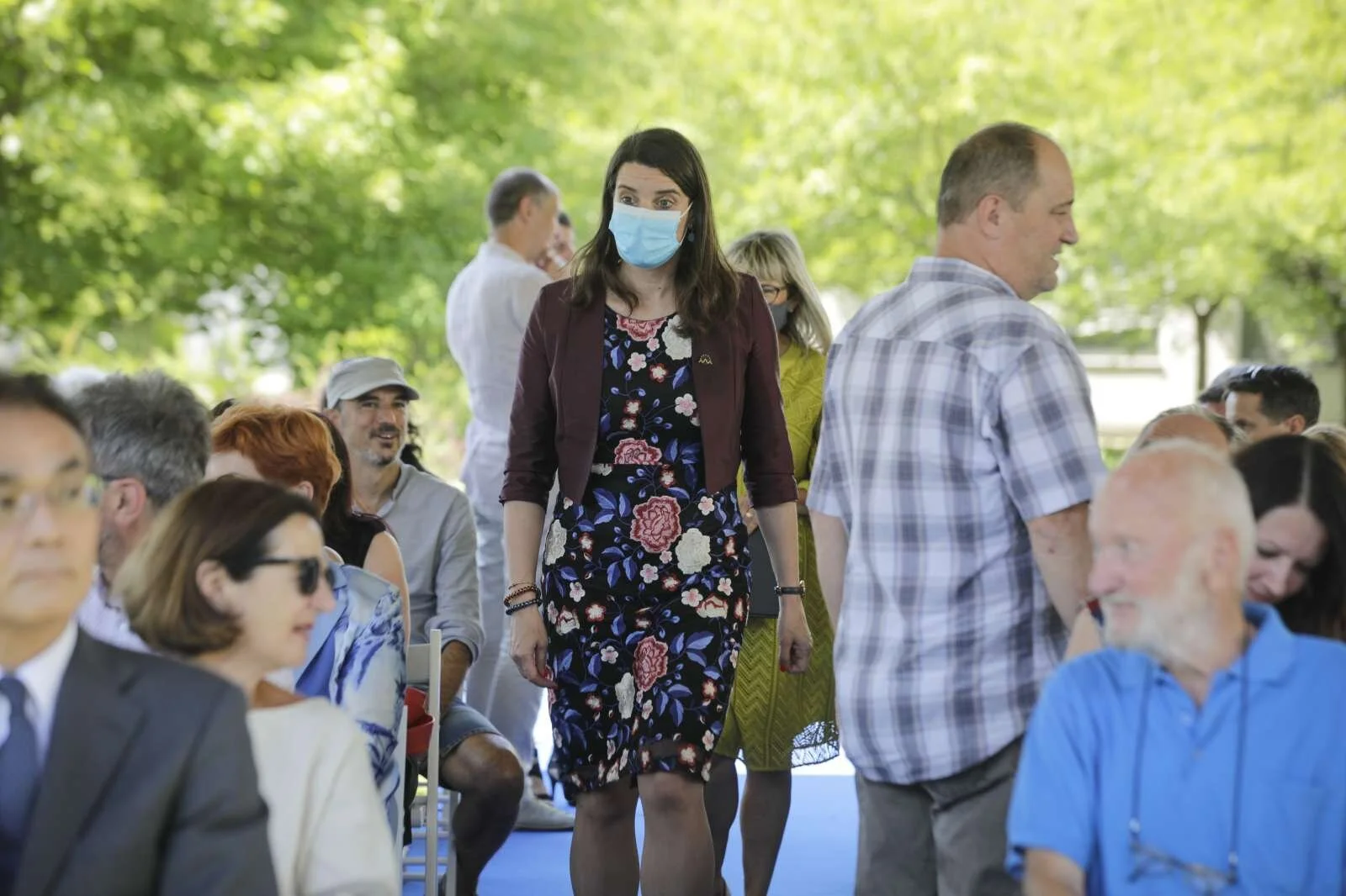 Ministrica za izobraževanje, znanost in šport Simona Kustec je v tem mandatu obiskala osem vrtcev in 23 osnovnih šol. Foto: Anže Malovrh/STA