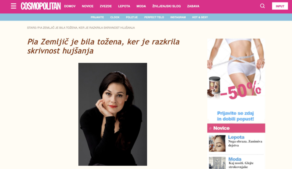 Posnetek spletnega mesta Semitical.ru.